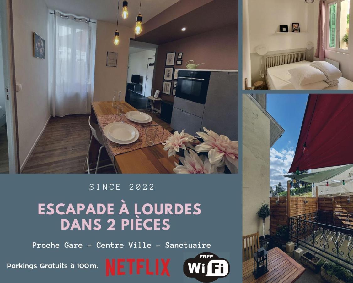 Escapade A Lourdes Dans Beau T2 Avec Terrasse - Proche Gare Et Centre Ville 외부 사진